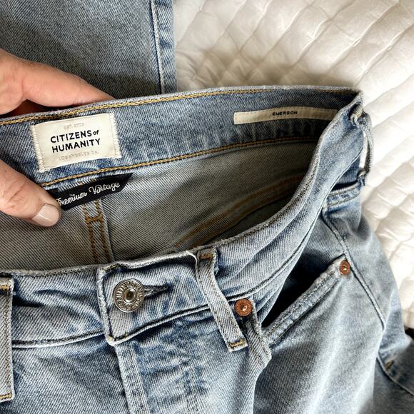 CITIZENS OF HUMANITY Emerson Jean‎ Slushie On Size 26 Boyfriend Low Rise Slouchy - Picture 15 of 16